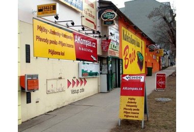 AKompas Brno rychlá půjčka úvěr i pro podnikatele OSVČ živnostníky bez poplatku a registru